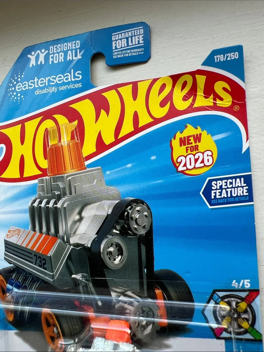 Click Shift Hot Wheels - Silver, Blue & Orange